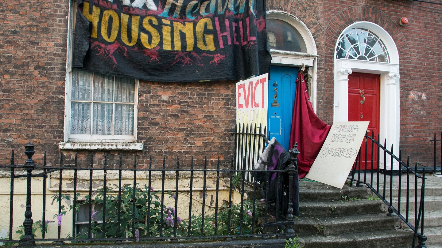 Image result for Housing protesters have left Belvedere Place property