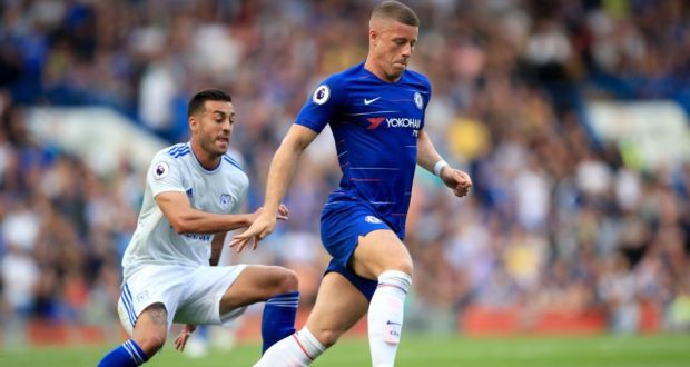 Ross Barkley came off the bench for Chelsea against Cardiff - Mauricio Sarri didn’t select a home-grown player in his starting XI. Photograph: Marc Atkins/Getty