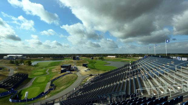 A few from the stands at Golf National. Paris. Photograph: Franck Fife/AFP/Getty