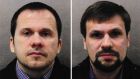 British prosecutors charged two Russians – Alexander Petrov and Ruslan Boshirov – with attempted murder for the Novichok poisoning of the Skripals in March. Photograph: PA