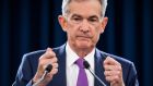 Federal Reserve chairman Jerome Powell announces the US central bank is raising interest rates for the third time this year. Photograph: Jim Lo Scalzo/EPA