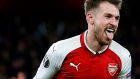 Arsenal midfielder Aaron Ramsey: some reports suggest the  parties cannot   agree  on a new wage.  Photograph: Getty Images
