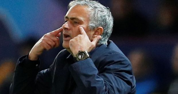 Jose Mourhinho: boasts an enviable record of several league titles won in four  countries – the last one with Chelsea as recently as 2015. Photograph: Phil Noble/Reuters