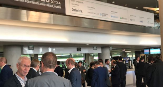 Attendees at the “Blockchain for Finance” conference in Dublin