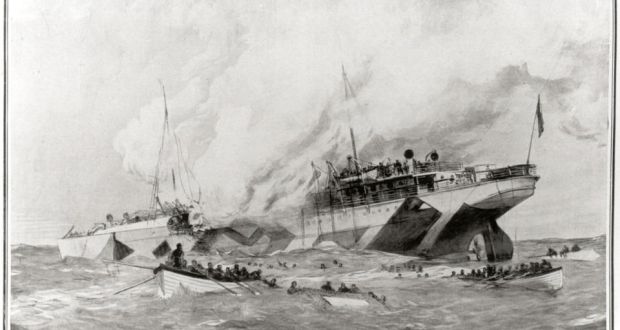 Rms Leinster The Sinking Of A Ship Off Dublin By A German