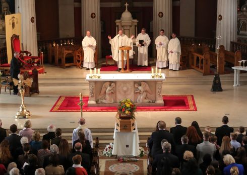 The funeral Mass of Emma Mhic Mhathúna at the Pro Cathedral, Dublin. Photograph: Colin Keegan, Collins Dublin
