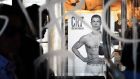 A passenger bus drives past an advertising poster for an underwear brand, showing a picture of Cristiano Ronaldo in downtown Rome. Ronaldo faces rape allegations after US police re-opened an investigation into claims by former American model Kathryn Mayorga that the five-time Ballon d’Or winner raped her in a Las Vegas hotel in June 2009. Photo: Alberto Pizzoli/Getty Images