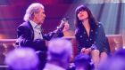 Finbar Furey and Imelda May performing sweet sixteen at The Late Late Show in London. Photograph: Andres Poveda