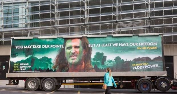 In 2015 Roy Keane took legal action against Paddy Power over a ‘Braveheart’ advertisement. 
