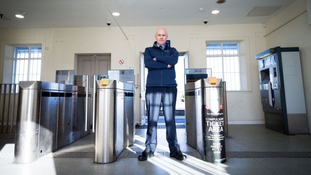 Sutton Dart station manager John Donegan: “Most of the stuff I see is vandalism and damage to stations.” Photograph: Tom Honan