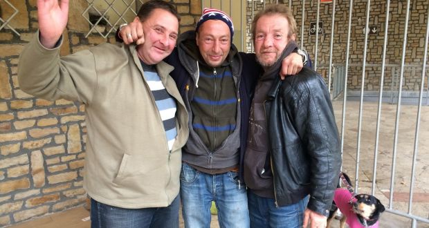Janos Somloi, Leonard Hollo and Istvan Gajdos:  homeless men living near Lake Feneketlen in Budapest. Since October 15th, sleeping rough has been illegal in Hungary. Photograph: Dan McLaughlin