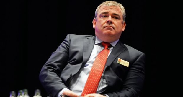 AIB chief executive Bernard Byrne’s surprise resignation  has sent the Department of Finance into a tailspin. Photograph: Eric Luke