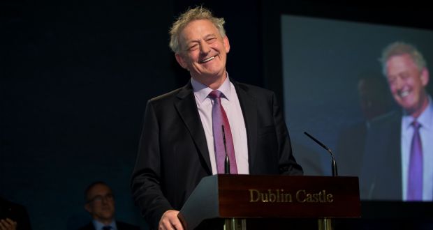Presidential runner-up Peter Casey in Dublin Castle on Saturday. Photograph: Tom Honan