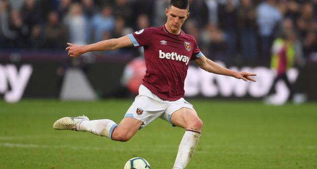 Declan Rice is set to commit his international future to England, according to reports. Photograph: Mike Hewitt/Getty