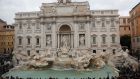 The famous Trevi Fountain in Rome. Tax breaks are helping to attract Brexit bankers to the Italian capital. Photograph: Abir Sultan/EPA
