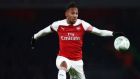 Arsenal’s Pierre-Emerick Aubameyang. How many other strikers can say they have succeeded  in three of Europe’s major leagues? Photograph: Getty Images  l