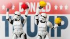 Trump supporters: Star Wars miniatures line out for Donald Trump. Photograph: David Gilliver/Barcroft via Getty