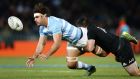   After 10 phases Emiliano Boffelli at fullback and Pablo Matera, above,  at blindside wing forward and captain can be  devastating. Photograph:  Anthony Au-Yeung/Getty Images