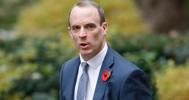 Britain’s Brexit Minister Dominic Raab: admitted he underestimated the consequences of crashing out of the EU without a deal.  Photograph: Tolga Akmen/AFP/Getty Images