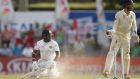 Sri Lanka’s Rangana Herath is run out by  Ben Foakes to seal England’s first Test win over Sri Lanka. Photograph: Stu Forster/Getty