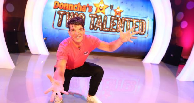 Tough crowd: One of RTÉ’s newest children’s shows, ‘Donncha’s Two Talented’, presented by Donncha O’Callaghan