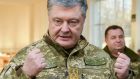 Ukrainian president Petro Poroshenko called on Nato states to send naval ships to the Sea of Azov to support Ukraine. Photograph: Mykola Lazarenko/AP