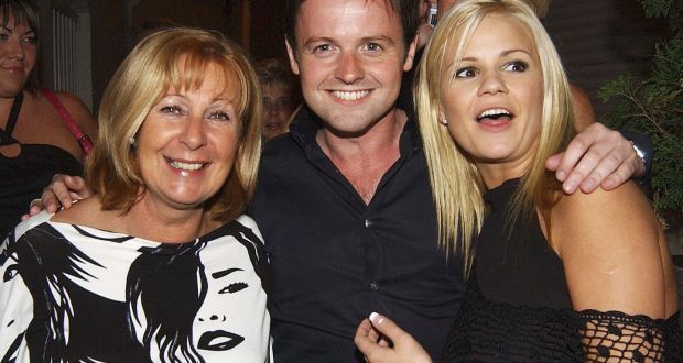At Jonathan Wilkes 26th birthday party, August, 2004: Wilkes’s mother, Declan Donnelly and Kerry McFadden.  Photograph:  ShowBizIreland/Getty Images
