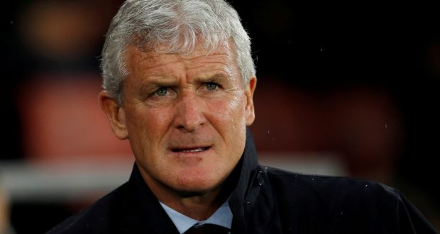 Former Southampton manager Mark Hughes, who  was sacked on Monday morning. His long-serving assistants, Mark Bowen and Eddie Niedzwiecki, have also left the club. Photograph: Peter Nicholls/Reuters