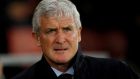 Former Southampton manager Mark Hughes, who  was sacked on Monday morning. His long-serving assistants, Mark Bowen and Eddie Niedzwiecki, have also left the club. Photograph: Peter Nicholls/Reuters