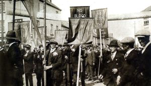Protest meeting in 1918 in Ballaghaderreen, Co Roscommon, against conscription in Ireland. In April that year,  Lloyd George’s government had given itself the power to extend conscription to Ireland. Photograph: Photo12/UIG/Getty Images