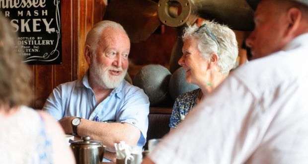 Leo Hallissey and Clare O’Toole: “We have created a place associated with kindness and creative, and beauty and welcome.” Photograph: Aoife Herriott 