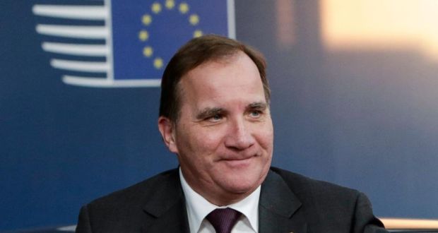 Stefan Lofven is currently heading a caretaker administration until a government can be formed Photograph: Aris Oikonomou/Pool/Reuters