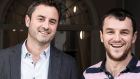NewsWhip founders Paul Quigley and Andrew Mullaney.