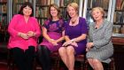 Former tanaistí Mary Harney, Joan Burton, Mary Coughlan and Frances Fitzgerald at the Royal Irish Academy in Dublin on Wednesday evening. Photograph: Dave Meehan