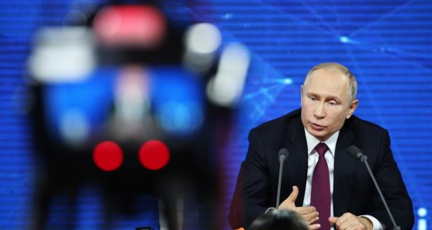 Vladimir Putin also cast doubt on Donald Trump’s plan to withdraw US forces from Syria. Photograph: Andrey Rudakov/Bloomberg