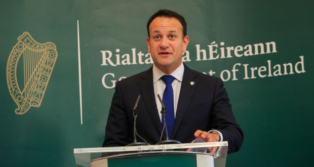 Taoiseach Leo Varadkar said it was unacceptable that social media companies would not take down some of the posts about the eviction in Co Roscommon. Photograph: Gareth Chaney/Collins