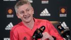  Ole Gunnar Solskjaer:  “It’s not down to me now to talk about the last five years. It’s down to me to talk about the next five months and to work the next five months towards getting us happy, getting us smiling, getting us winning games.” Photograph: Tom Purslow/Man Utd via Getty Images