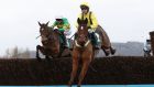 Lostintranslation and Robbie Power (R) jump ahead of Defi Du Seuil and Barry Geraghty. Photograph: David Davies/PA