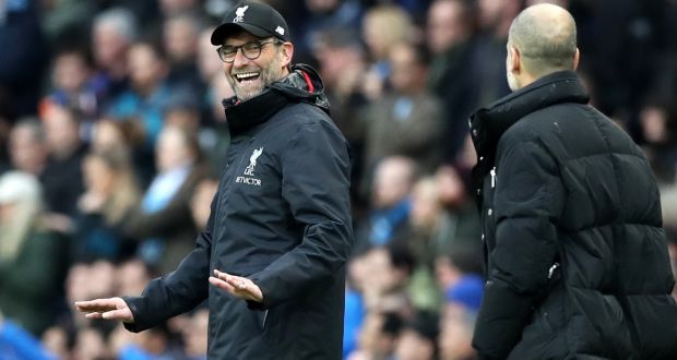  Liverpool boss Jürgen Klopp insisted Manchester City remain the best team in the world ahead of their crunch clash at the Etihad on Thursday. Photograph:  Martin Rickett/PA Wire