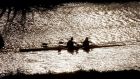Winter rowing  on the River Liffey in Dublin. Photograph: Alan Betson