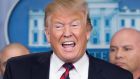 US president Donald  Trump: played the trade deficit card that is a longstanding feature of his mercantilist policy profile quite effectively.  Photograph: EPA/Michael Reynolds