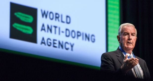 World Anti-Doping Agency (WADA) President Craig Reedie addresses the assembly at the opening of the 2018 edition of the WADA Annual Symposium on March 21, 2018 in Lausanne, Switzerland. Photograph: Fabrice Coffrini / AFP/Getty Images