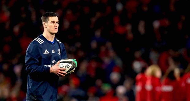  Leinster’s Johnny Sexton:  he  sustained  a lower-leg injury  in the game against Munster. Photograph: Ryan Byrne/Inpho