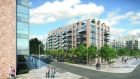 CGI of Belgard Gardens, Tallaght: Marlet property group is seeking permission   for  438 apartments and 403 student  “bedspaces”