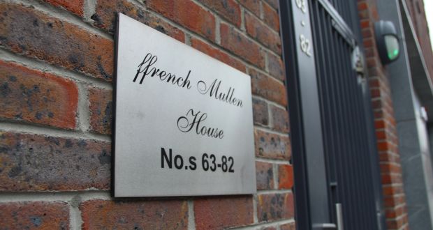 A block of flats in Charlemont Street is named after Madeleine Ffrench-Mullen, the partner of Dr Kathleen Lynn, and the co-founder of St Ultan’s Hospital. Photograph: Ronan McGreevy 