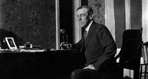 Woodrow Wilson (1856 - 1924) the 28th President of the United States of America. Photograph: Topical Press Agency/Getty Images