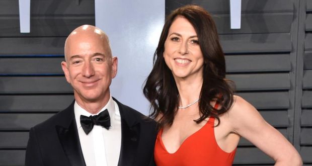 Bezos divorce: the couple have an estimated fortune of almost €120 billion. Photograph: John Shearer/Getty