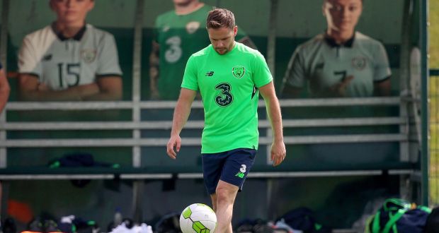 Alan Judge during a Republic of Ireland training session last May. Photograph: Tommy Dickson/Inpho