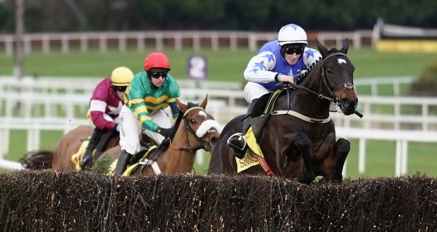 David Mullins on Kemboy clears the last to win The Savills Chase at Leopardstown in December. Photograph: Alan Crowhurst/Getty Images