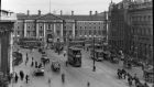 Dublin city traffic: The junction of Dame Street and College Green, circa 1930. Photograph: National Library of Ireland/Flickr Commons